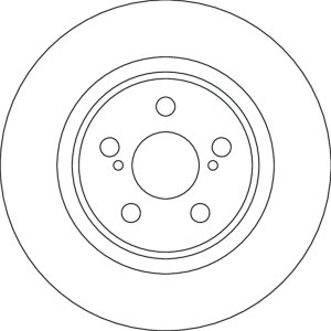 TARCZA HAMULC. TOYOTA YARIS 20- PRZÓD