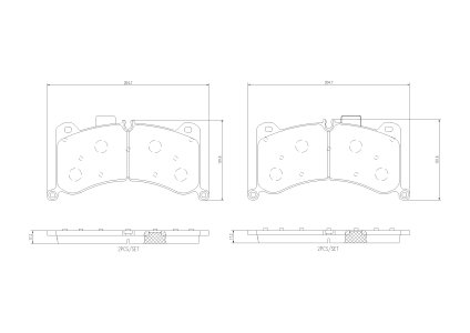 KLOCKI HAMULC. AUDI E-TRON 18- PRZÓD