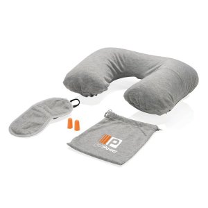 ZESTAW PODRÓŻNY JERSEY (PODUSZKA+ MASKA+ ZATYCZKI)