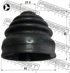 OSŁONA PRZEGUBU MITSUBISHI WEW. 91X91X27.3 LANCER 07-/OUTLANDER 06-