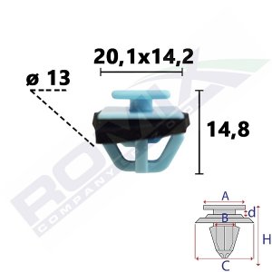 SPINKA LISTEW PROG., BŁOTNIKÓW DRZWI KIA