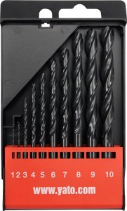 ZESTAW WIERTEL DO METALU HSS 10SZT 1-10MM SZT YATO