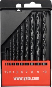 ZESTAW WIERTEL DO METALU HSS 10SZT 1-10MM SZT YATO