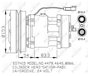 Kompresor klimatyzacji NRF 32879 1065122