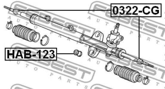 DRĄŻEK KIER. HONDA ACCORD CF3/CF4/CF5/CL1/CL3 1998-2002