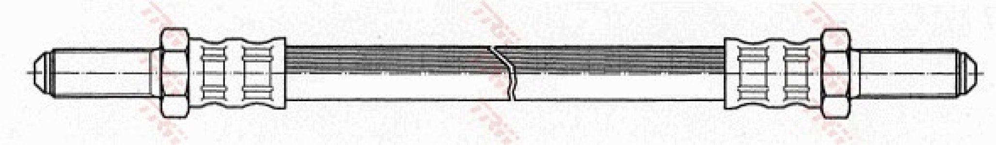 Przewód hamulcowy giętki TRW PHC150 GBH173