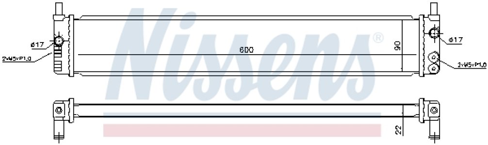 Chłodnica silnika NISSENS 646882 G901047050