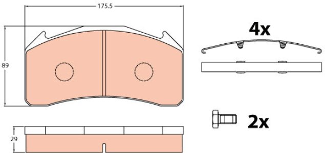 Klocki hamulcowe TRW GDB5088 3093531