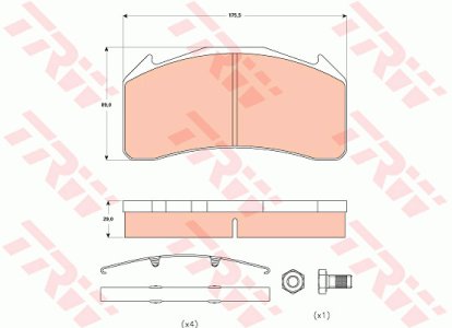Klocki hamulcowe TRW GDB5088 3093531