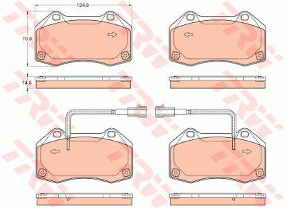 Klocki hamulcowe TRW GDB2049 77366718