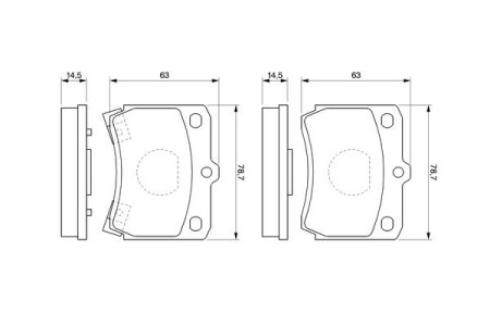 Klocki hamulcowe BOSCH 0986493550 21355135