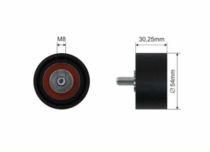 Rolka prowadząca CAFFARO 500162 A1562020819