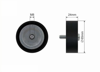 Rolka prowadząca CAFFARO 500204 1761931