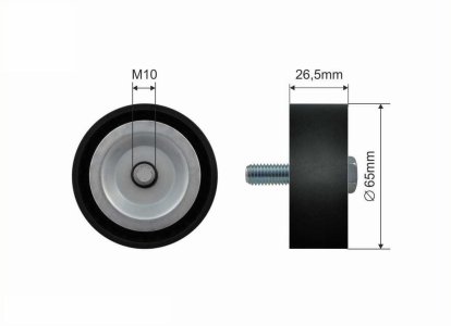 Rolka prowadząca CAFFARO 500264 4802596