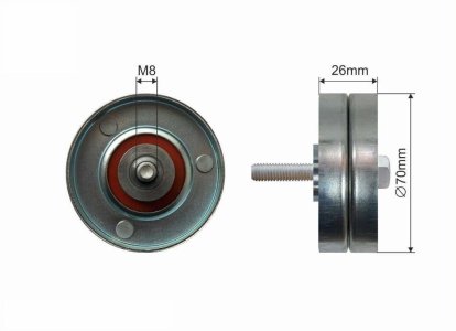 Rolka prowadząca CAFFARO 285-01 11280946004