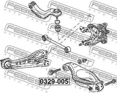 ŚRUBA WAHACZA HONDA MR-V YF1 2003-2008