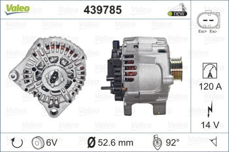 Alternator VALEO 439785 61519001