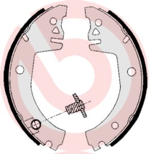 Szczęki hamulcowe BREMBO S85512 115330149