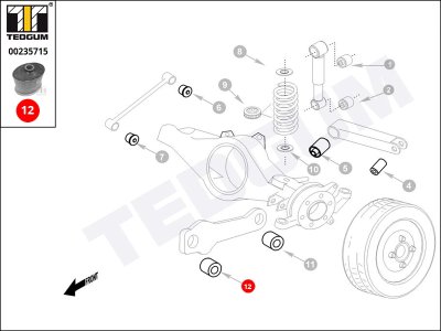Tuleja resoru TEDGUM 00235715 52088357