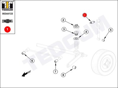 Tuleja amortyzatora TEDGUM 00344133 