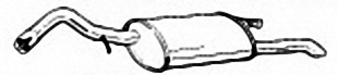 TŁUMIK KOŃCOWY IZAWIT 17.124A 7331762 FORD ESCORT 1.6 95