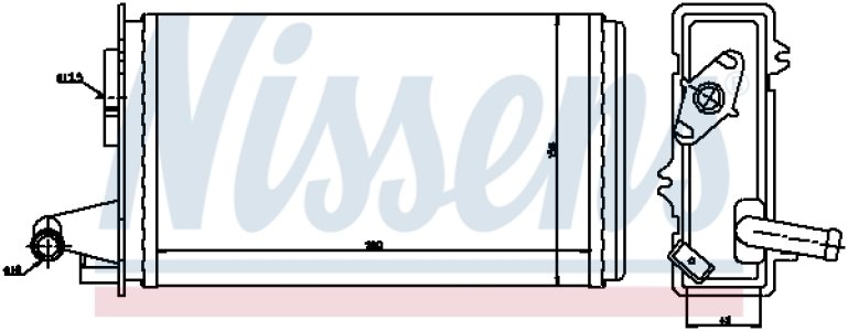 Nagrzewnica NISSENS 71438 60809015