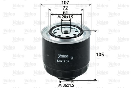 Filtr paliwa VALEO 587737 
