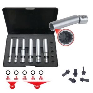 1/4+3/8SPECIAL GLOW PLUG AND SPARK PLUG SOCKET SET WITH JO