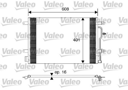Chłodnica klimatyzacji VALEO 817569 8E0260403A