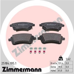 Klocki hamulcowe ZIMMERMANN 25184.195.1 581011PA00