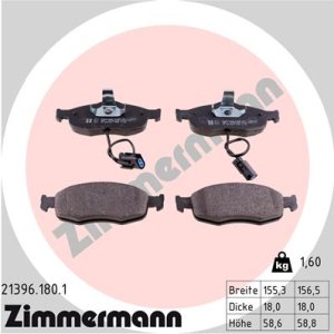 Klocki hamulcowe ZIMMERMANN 21396.180.1 21396178