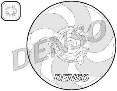 Wentylator chłodnicy DENSO DER07009 125331