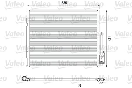 Chłodnica klimatyzacji VALEO 814382 1850154