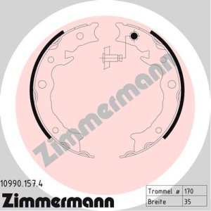 Szczęki hamulcowe ZIMMERMANN 10990.157.4 26694FJ000