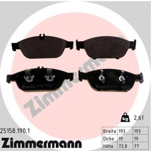 KLOCKI HAMULC. MERCEDES A207 E-KLASA  11- PRZÓD