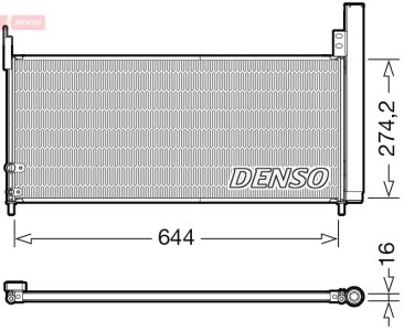 Chłodnica klimatyzacji DENSO DCN50116 8846047170 z osuszaczem TOYOTA